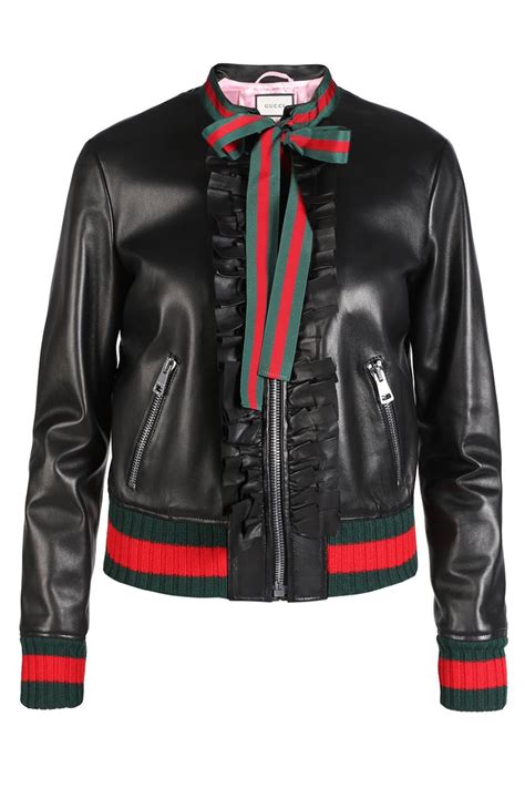 gucci leather comes from|Gucci leather jacket online.